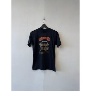 Vintage Rumple Minze Shirt Mens Small Black Pro Tees Peppermint Liquor Tee 80s